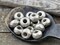 *25* 5x8mm Antique Silver Faceted Large Hole Rondelle Roller Beads